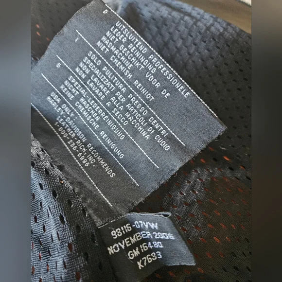 Harley Davidson racing style leather jacket size large Womens - Picture 6 of 7